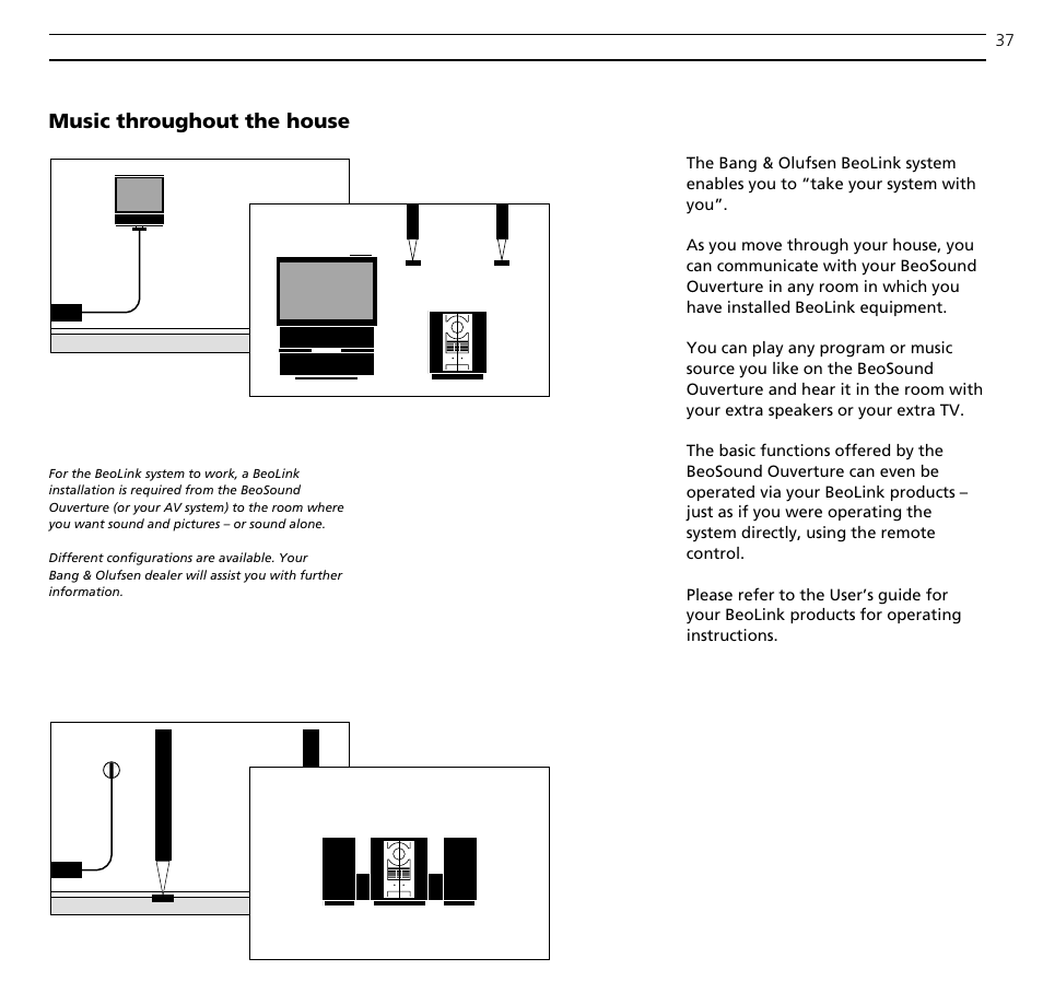 Music throughout the house | Bang & Olufsen BeoSound Ouverture - User Guide User Manual | Page 37 / 44