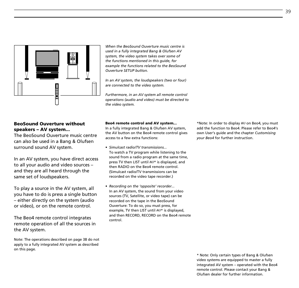 Bang & Olufsen BeoSound Ouverture - User Guide User Manual | Page 39 / 44