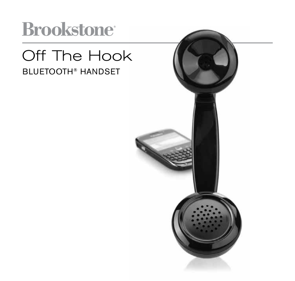 Brookstone Off the Hook Bluetooth Handset 678235 Red User Manual | 12 pages