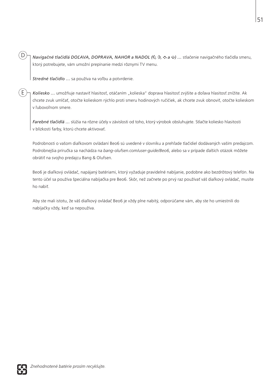 Bang & Olufsen Beo6 - Getting Started User Manual | Page 53 / 84