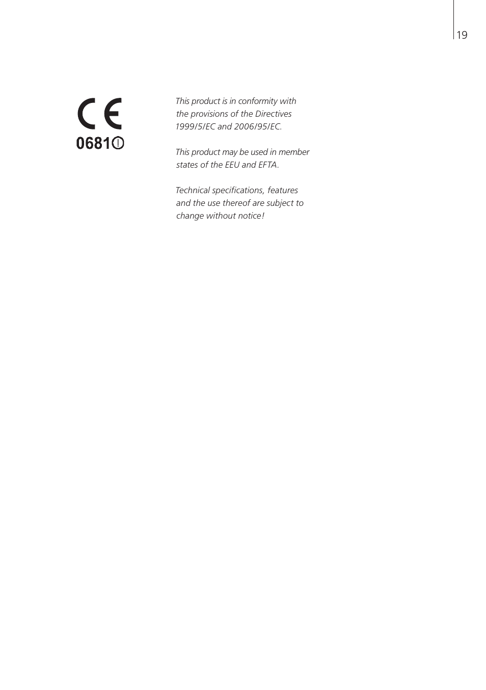Bang & Olufsen BeoLink Wireless 1 - User Guide User Manual | Page 19 / 20