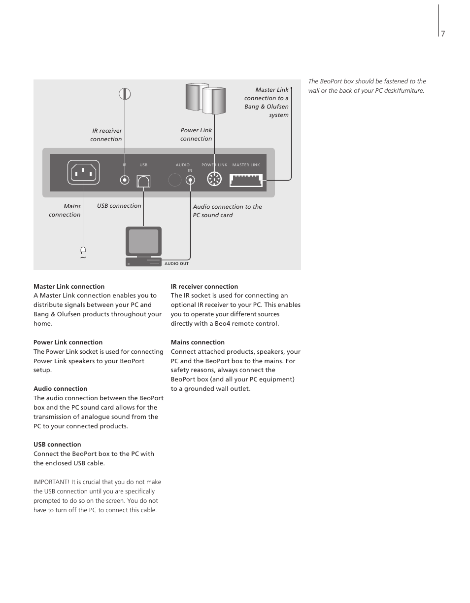 Bang & Olufsen BeoPort - User Guide User Manual | Page 7 / 16