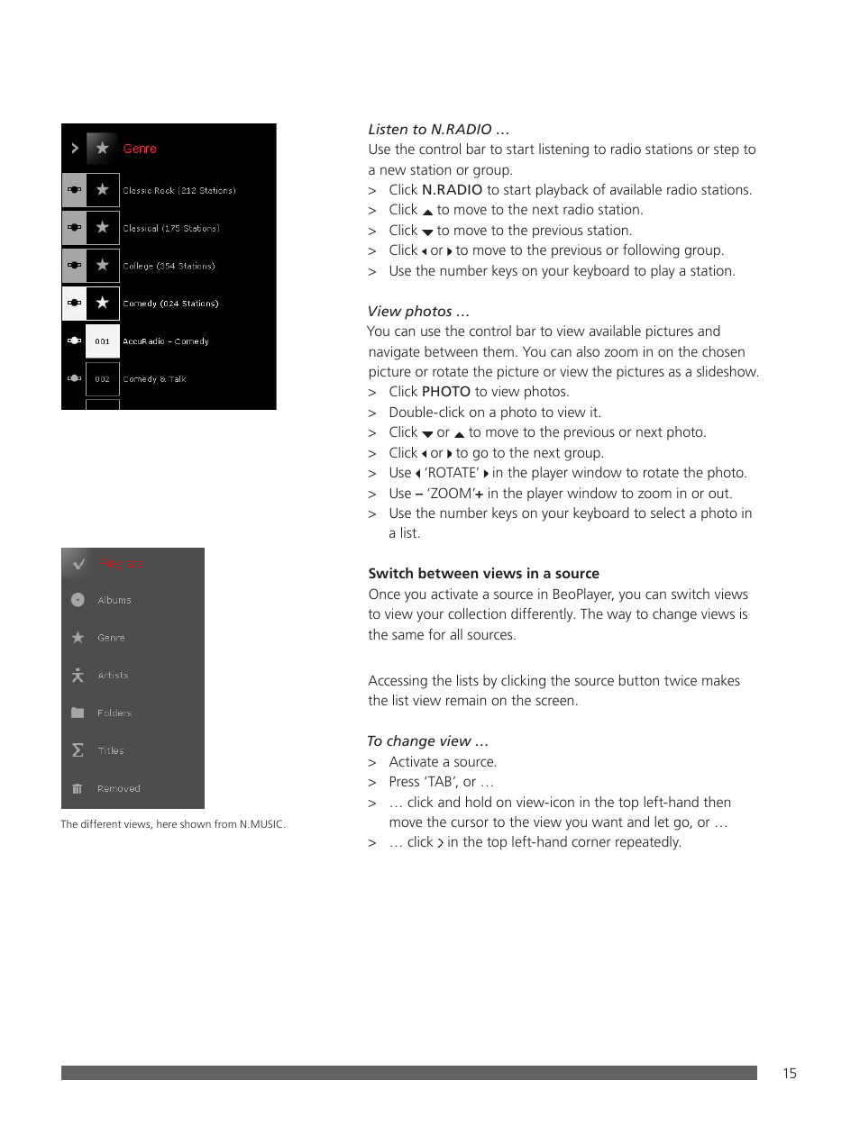Bang & Olufsen BeoPlayer - User Guide User Manual | Page 15 / 52