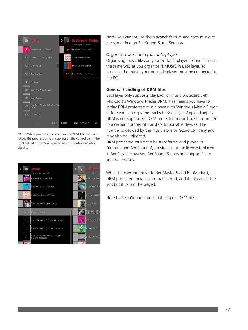 Bang & Olufsen BeoPlayer - User Guide User Manual | Page 32 / 52