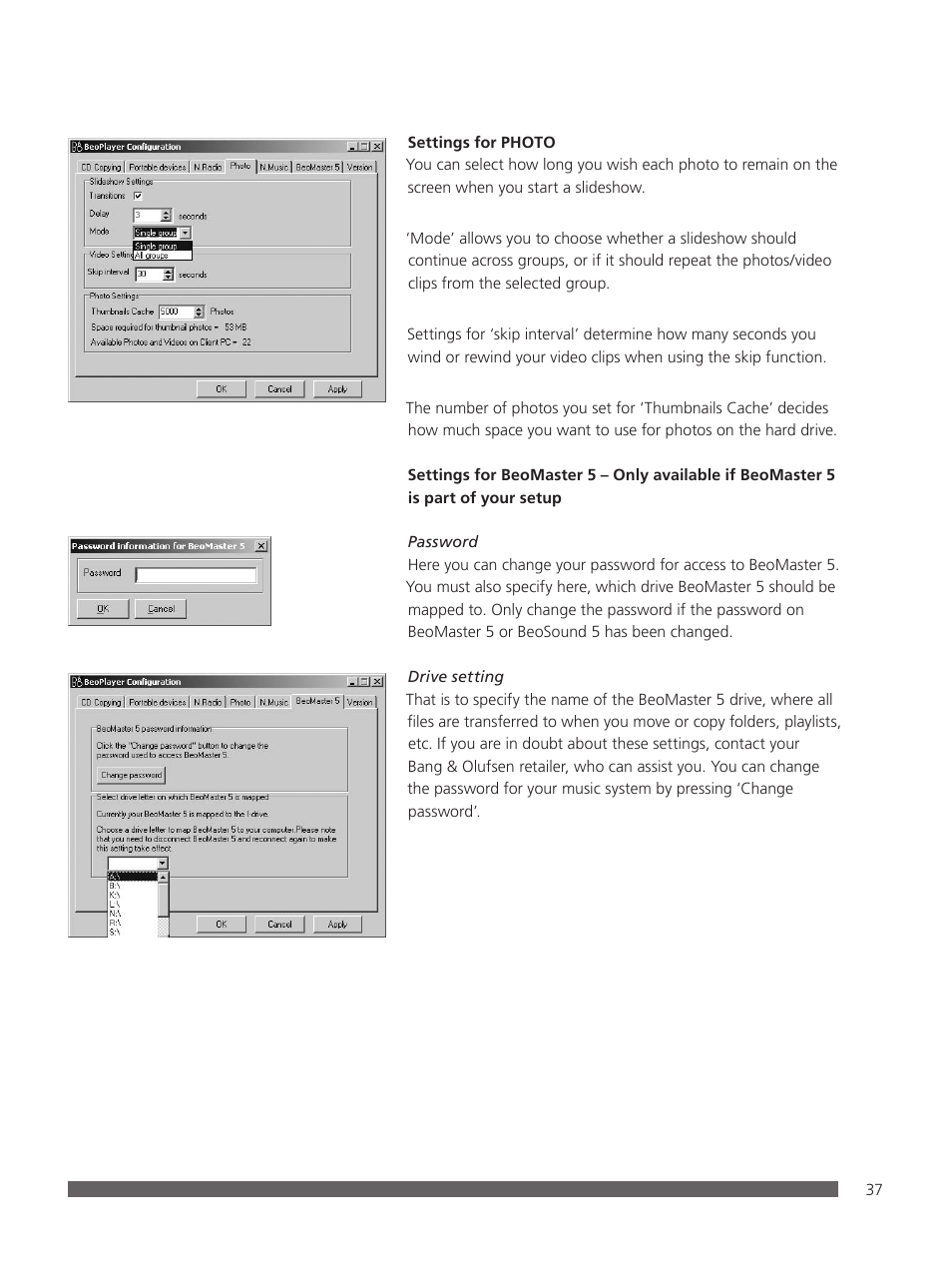 Bang & Olufsen BeoPlayer - User Guide User Manual | Page 37 / 52