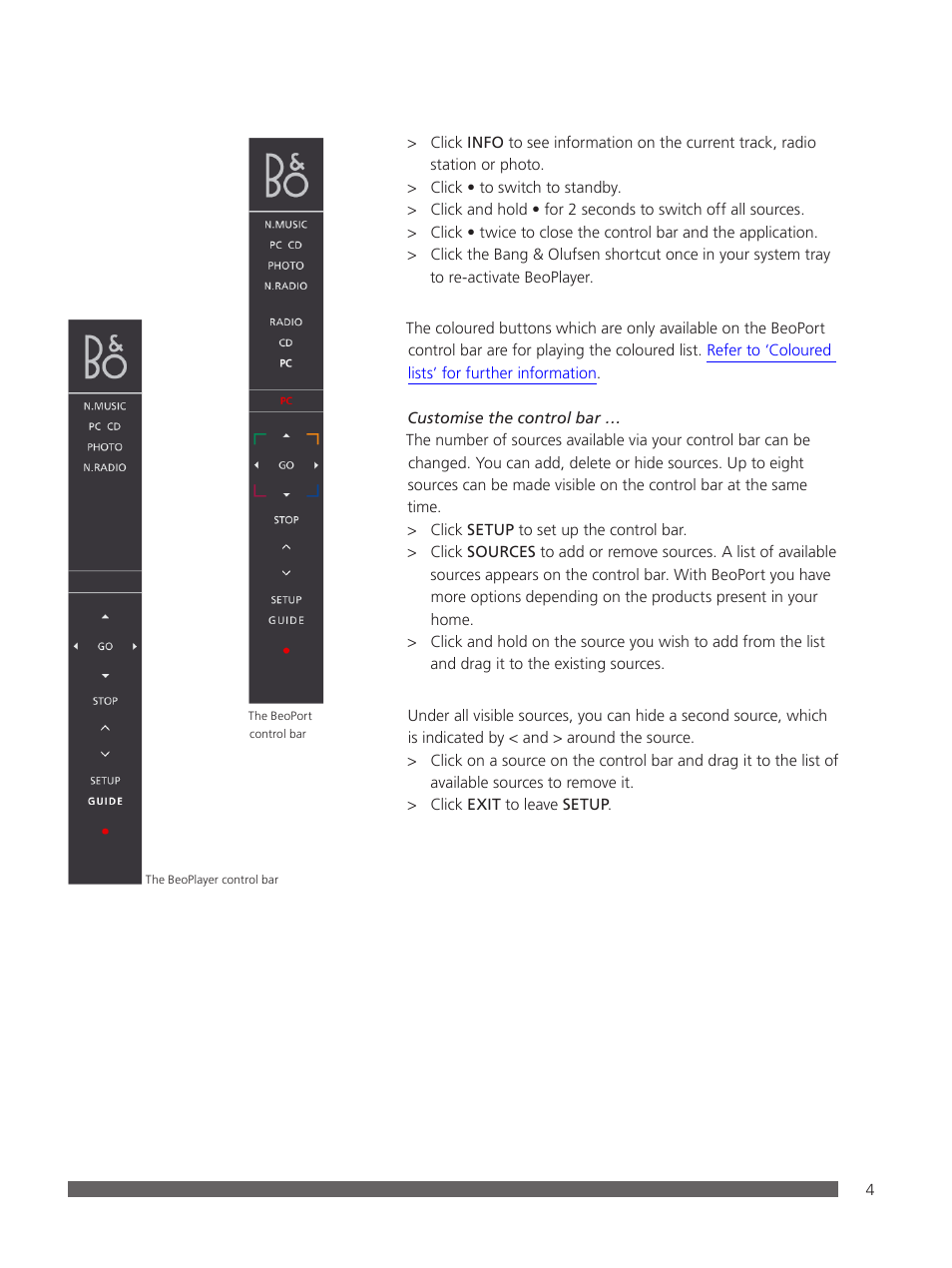 Bang & Olufsen BeoPlayer - User Guide User Manual | Page 4 / 52