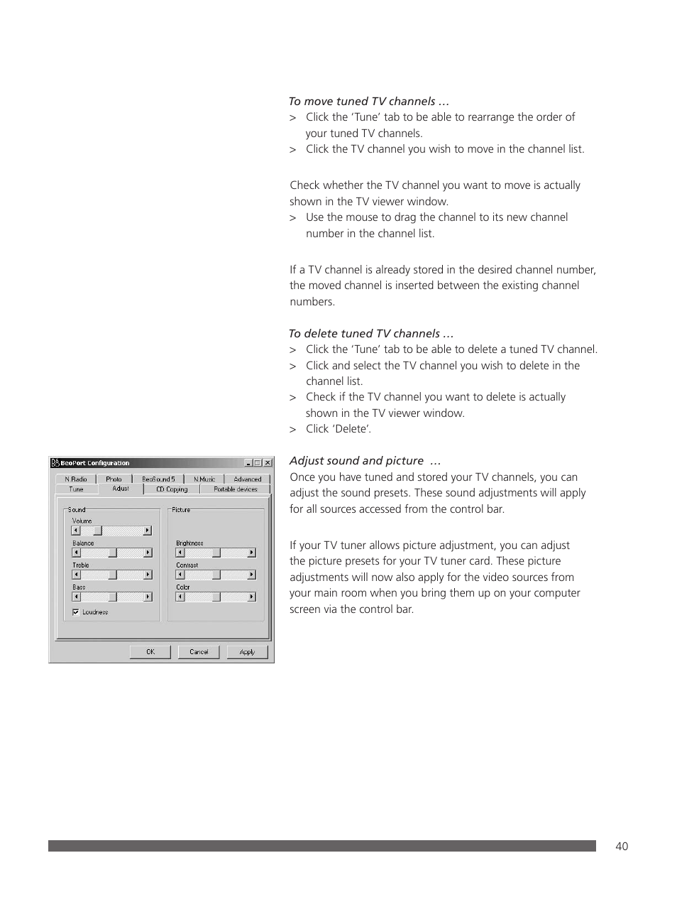 Bang & Olufsen BeoPlayer - User Guide User Manual | Page 40 / 52