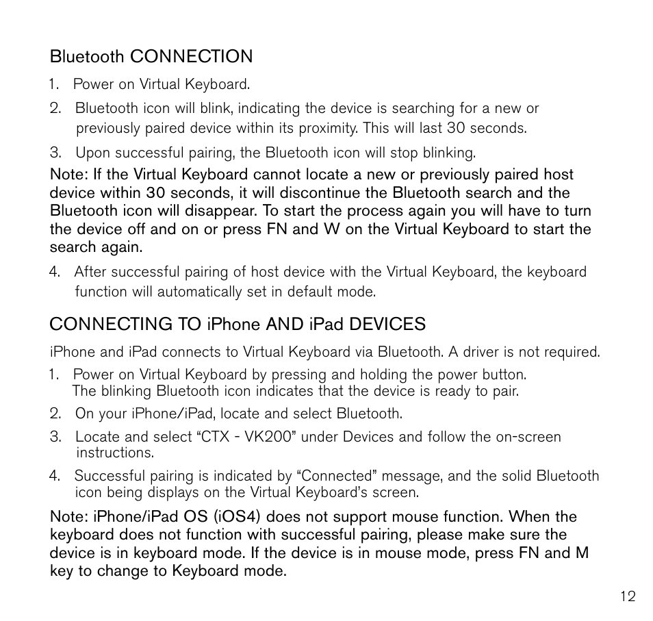 Brookstone Virtual Keyboard 796246 User Manual | Page 13 / 24