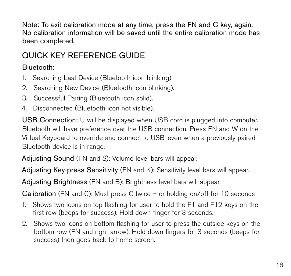 Brookstone Virtual Keyboard 796246 User Manual | Page 19 / 24