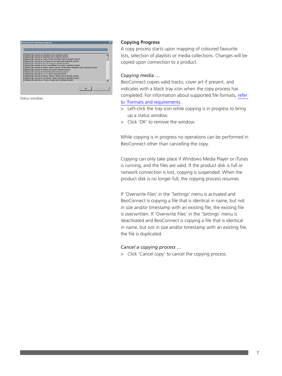Bang & Olufsen BeoConnect (for Windows) - User Guide User Manual | Page 7 / 18