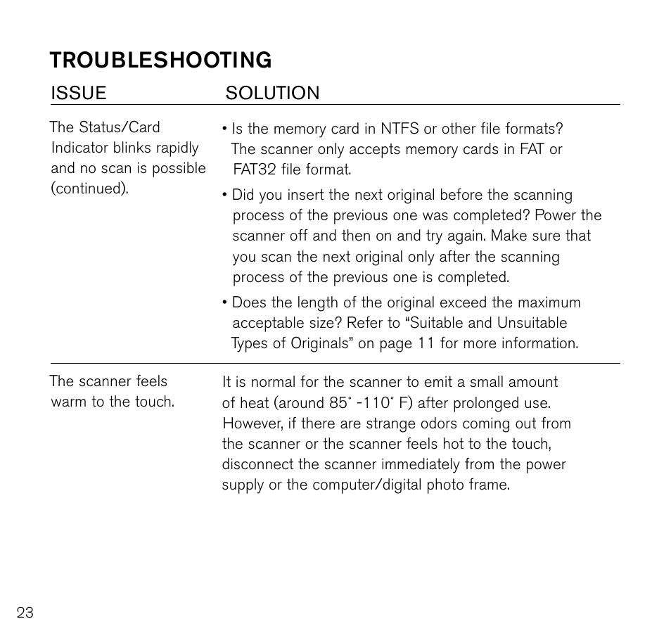 Troubleshooting | Brookstone Photo Printer User Manual | Page 24 / 28