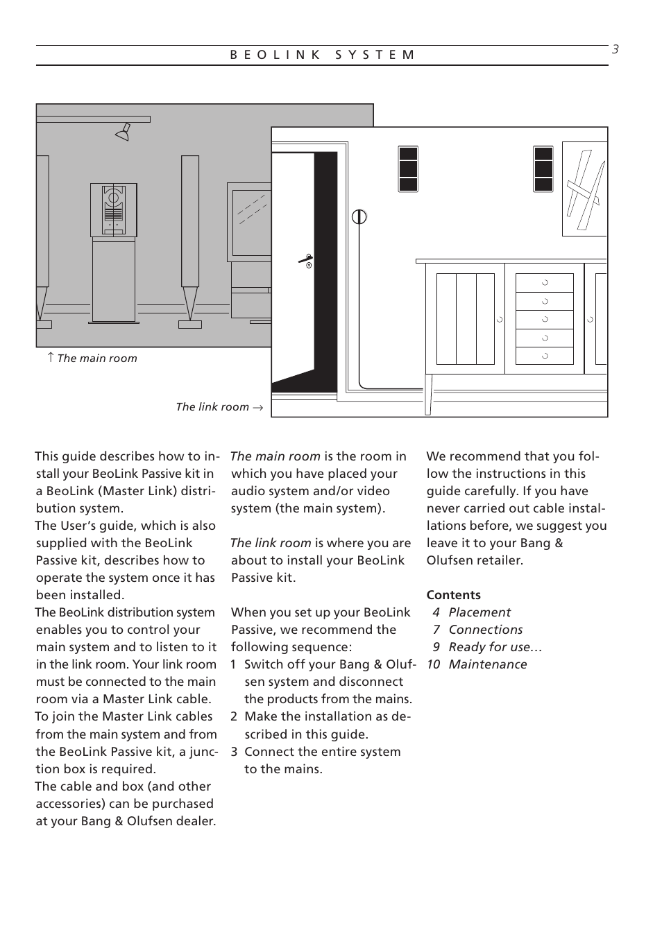 Bang & Olufsen BeoLink Passive - Setting-up Guide User Manual | Page 3 / 12