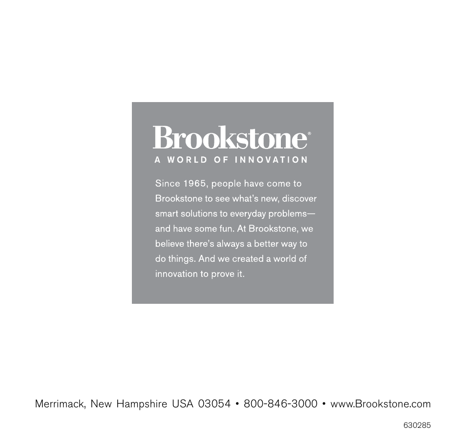 Brookstone Air Cleaner User Manual | Page 20 / 20