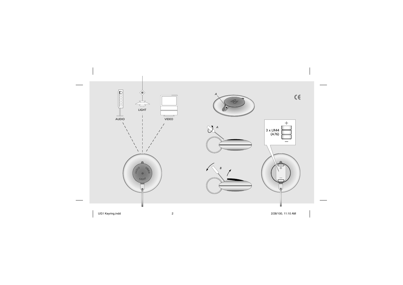 Illustrations | Bang & Olufsen Keyring - User Guide User Manual | Page 2 / 7