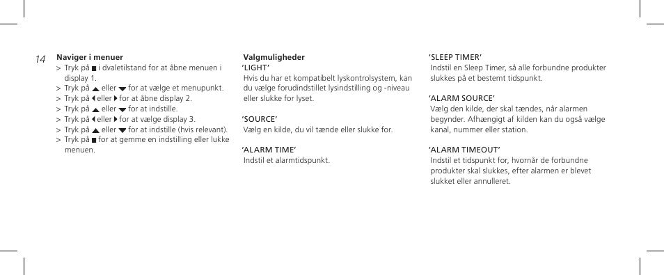 Bang & Olufsen BeoTime - Getting Started User Manual | Page 14 / 104