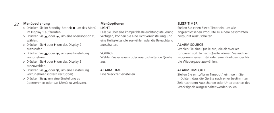 Bang & Olufsen BeoTime - Getting Started User Manual | Page 22 / 104