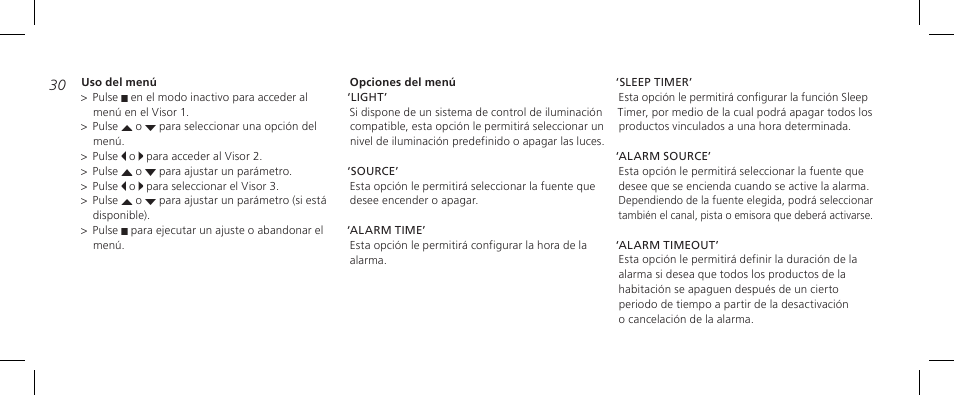 Bang & Olufsen BeoTime - Getting Started User Manual | Page 30 / 104