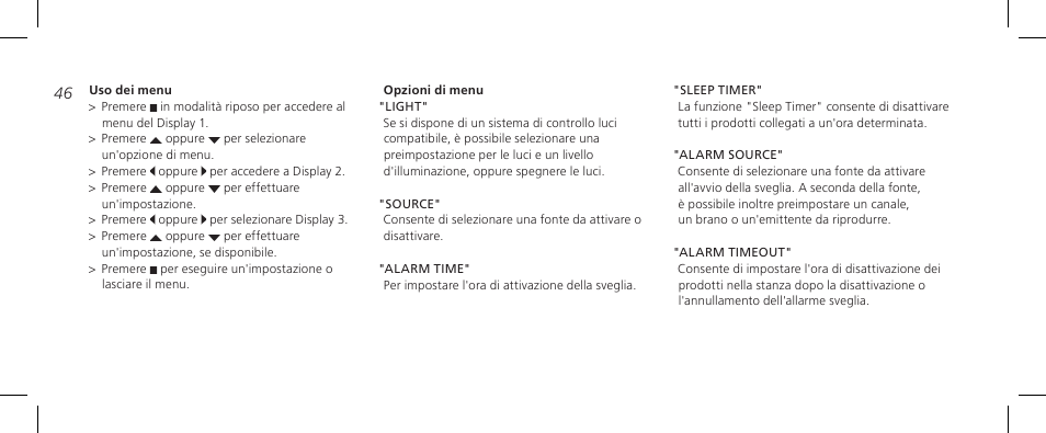 Bang & Olufsen BeoTime - Getting Started User Manual | Page 46 / 104