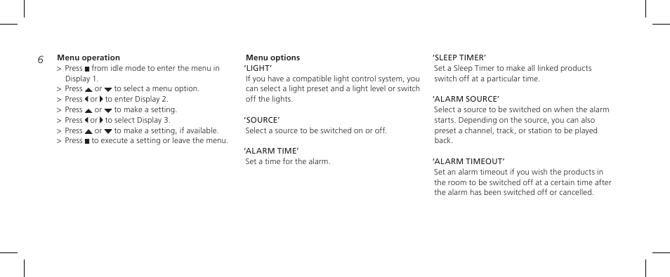 Bang & Olufsen BeoTime - Getting Started User Manual | Page 6 / 104