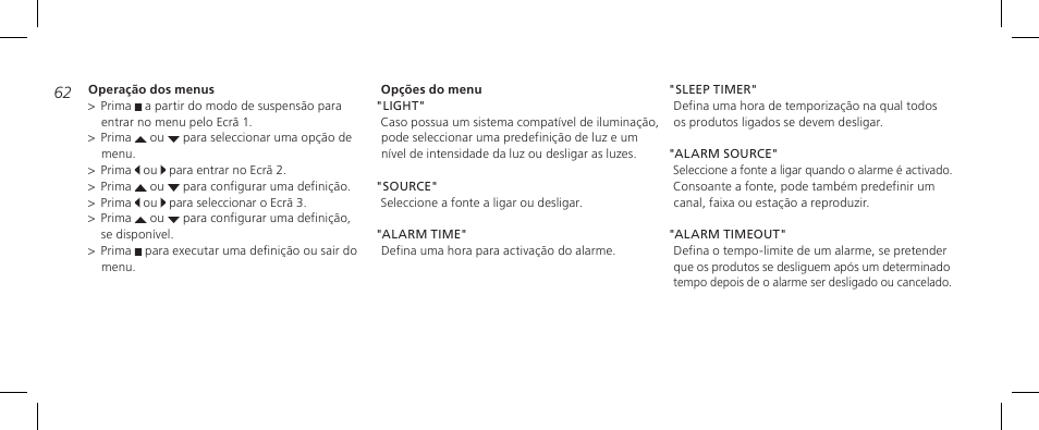 Bang & Olufsen BeoTime - Getting Started User Manual | Page 62 / 104