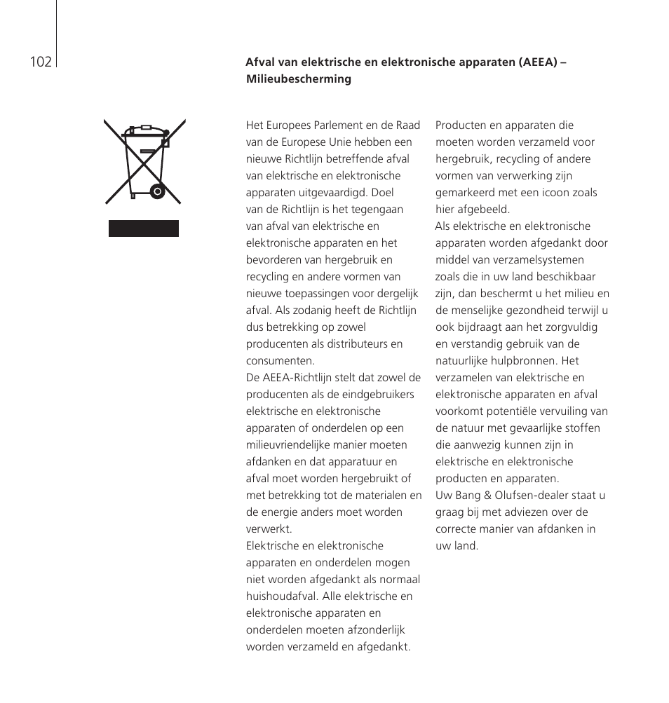 Bang & Olufsen EarSet 2 - User Guide User Manual | Page 102 / 124