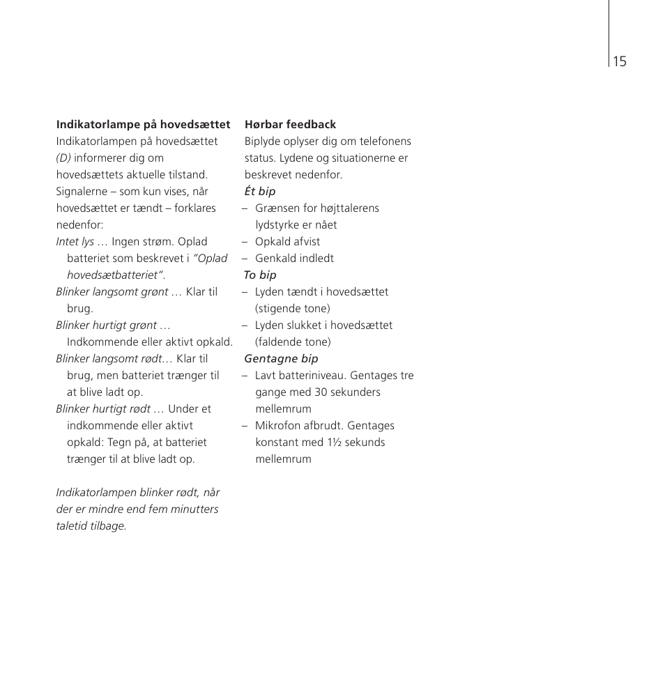 Bang & Olufsen EarSet 2 - User Guide User Manual | Page 15 / 124