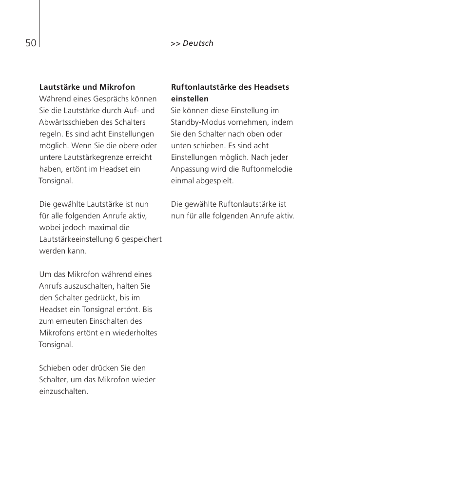 Bang & Olufsen EarSet 2 - User Guide User Manual | Page 50 / 124
