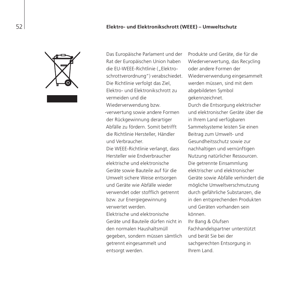 Bang & Olufsen EarSet 2 - User Guide User Manual | Page 52 / 124