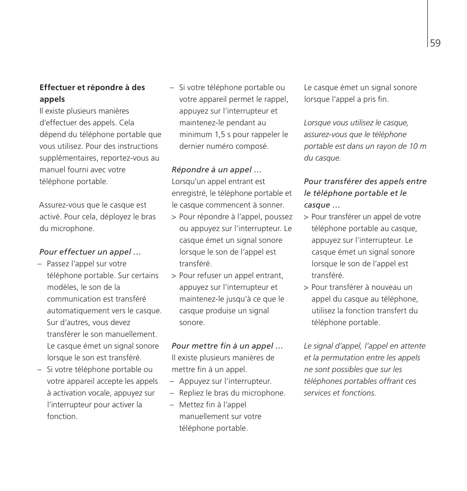 Bang & Olufsen EarSet 2 - User Guide User Manual | Page 59 / 124