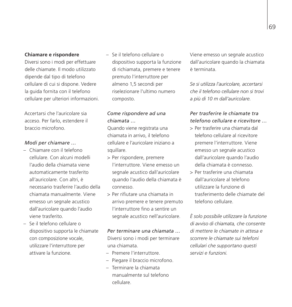 Bang & Olufsen EarSet 2 - User Guide User Manual | Page 69 / 124