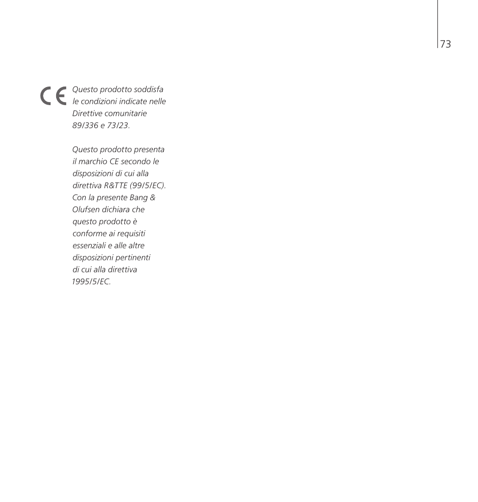 Bang & Olufsen EarSet 2 - User Guide User Manual | Page 73 / 124