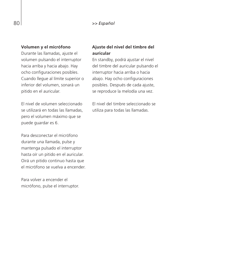 Bang & Olufsen EarSet 2 - User Guide User Manual | Page 80 / 124