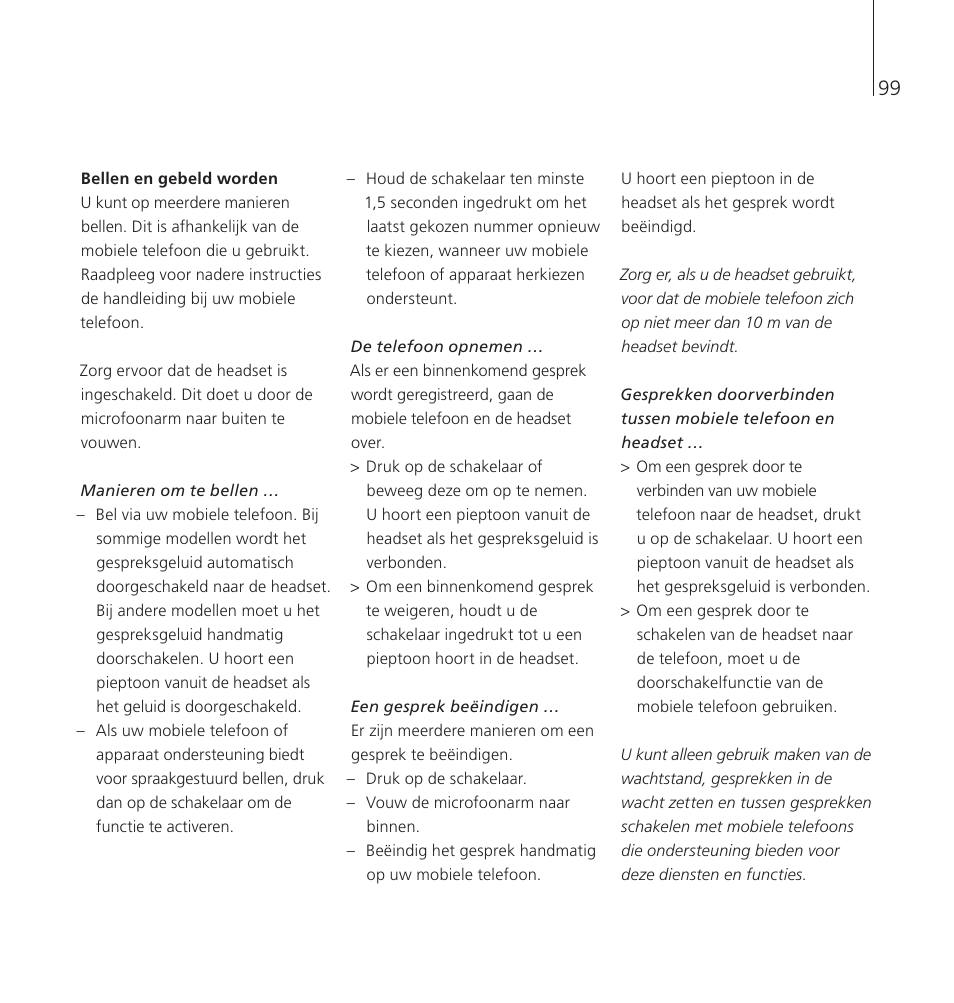 Bang & Olufsen EarSet 2 - User Guide User Manual | Page 99 / 124