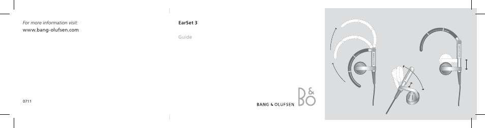 Bang & Olufsen EarSet 3 - User Guide User Manual | 2 pages