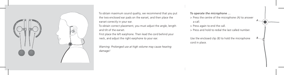 Bang & Olufsen EarSet 3 - User Guide User Manual | Page 2 / 2