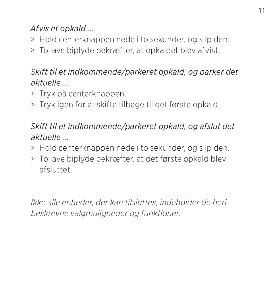 Bang & Olufsen EarSet 3i - User Guide User Manual | Page 11 / 56
