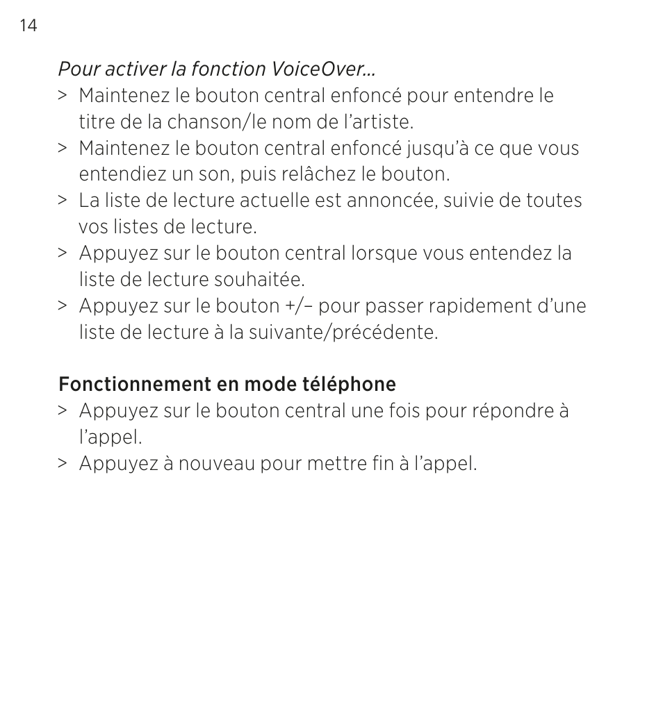 Bang & Olufsen EarSet 3i - User Guide User Manual | Page 14 / 56