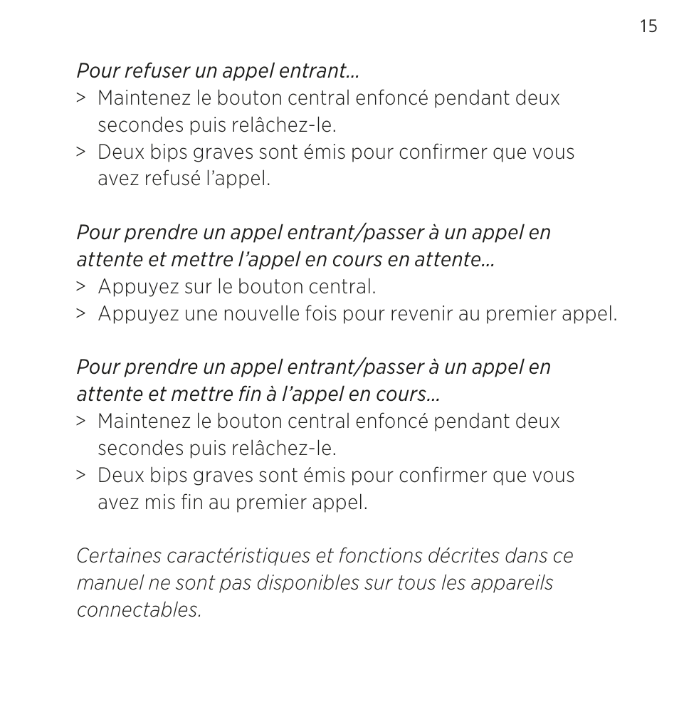 Bang & Olufsen EarSet 3i - User Guide User Manual | Page 15 / 56