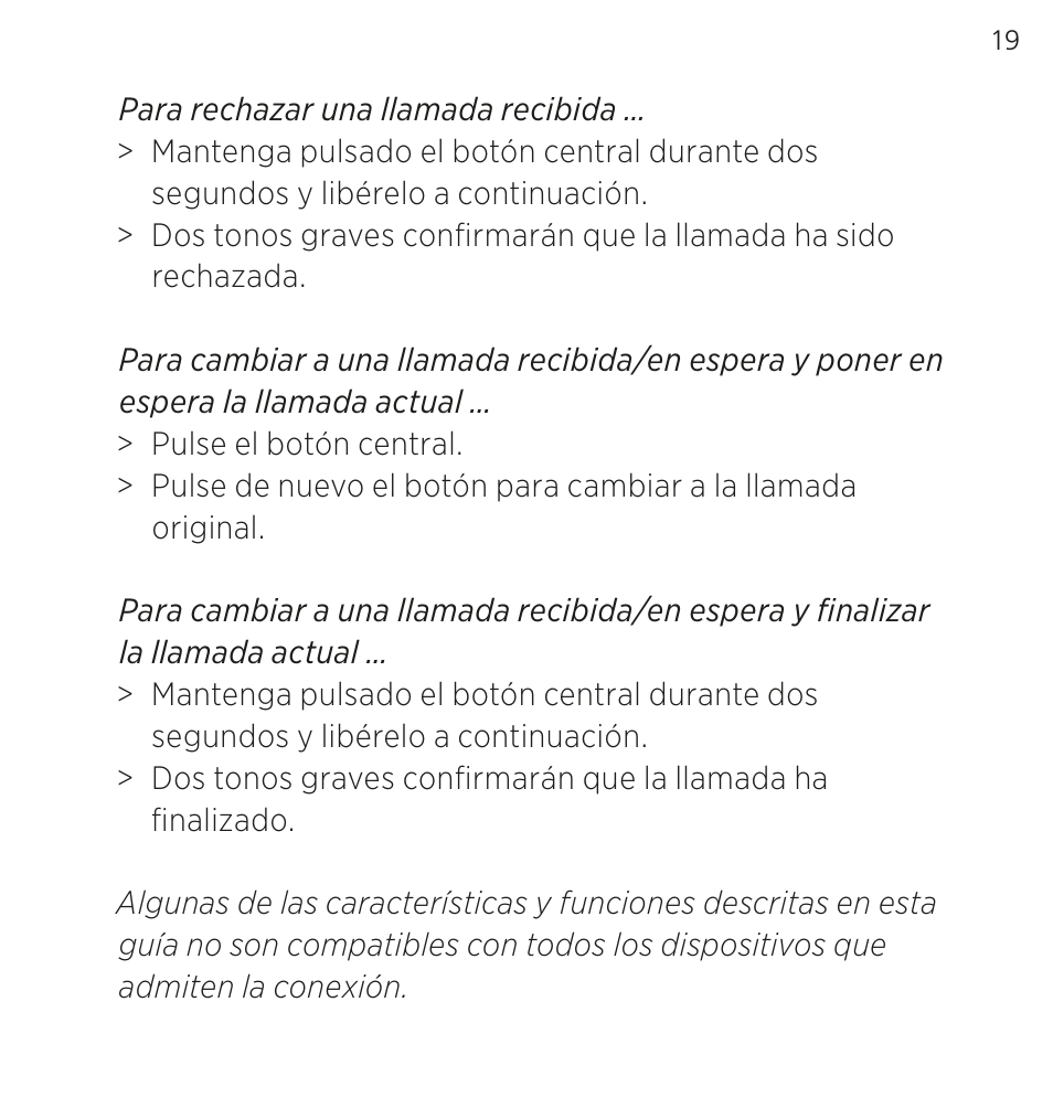 Bang & Olufsen EarSet 3i - User Guide User Manual | Page 19 / 56