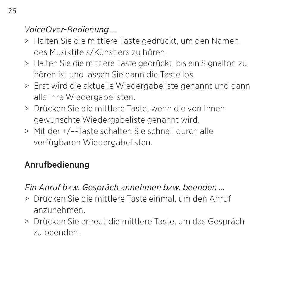 Bang & Olufsen EarSet 3i - User Guide User Manual | Page 26 / 56