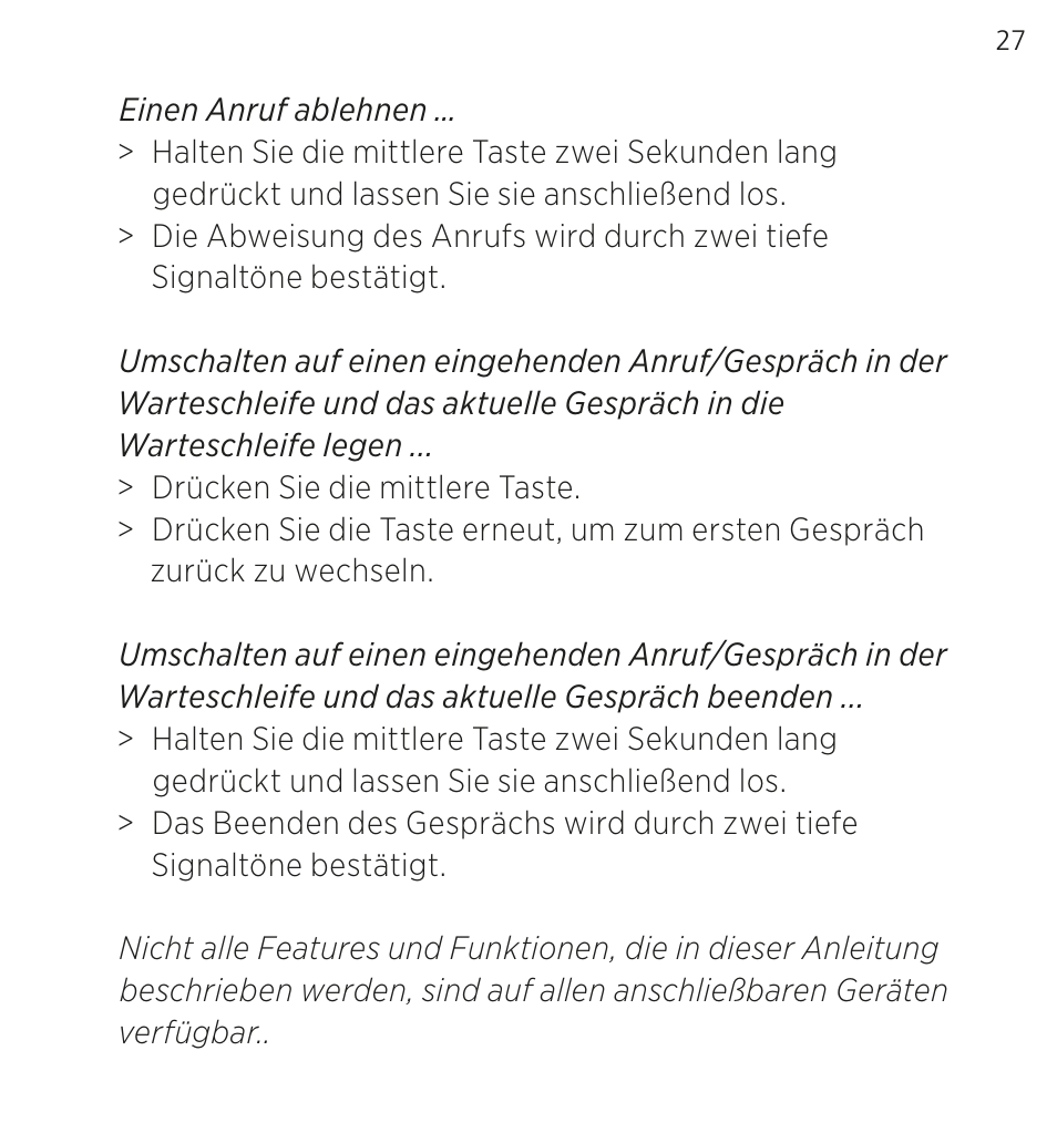 Bang & Olufsen EarSet 3i - User Guide User Manual | Page 27 / 56