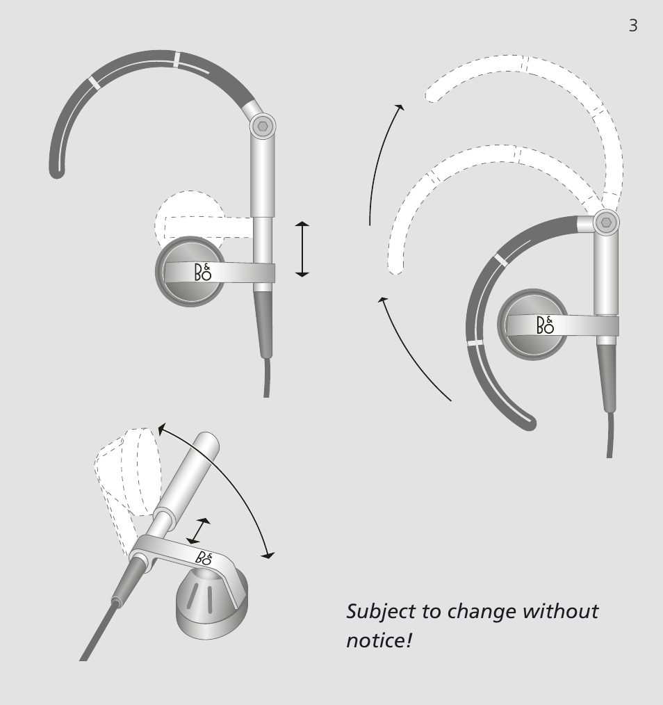 Bang & Olufsen EarSet 3i - User Guide User Manual | Page 3 / 56