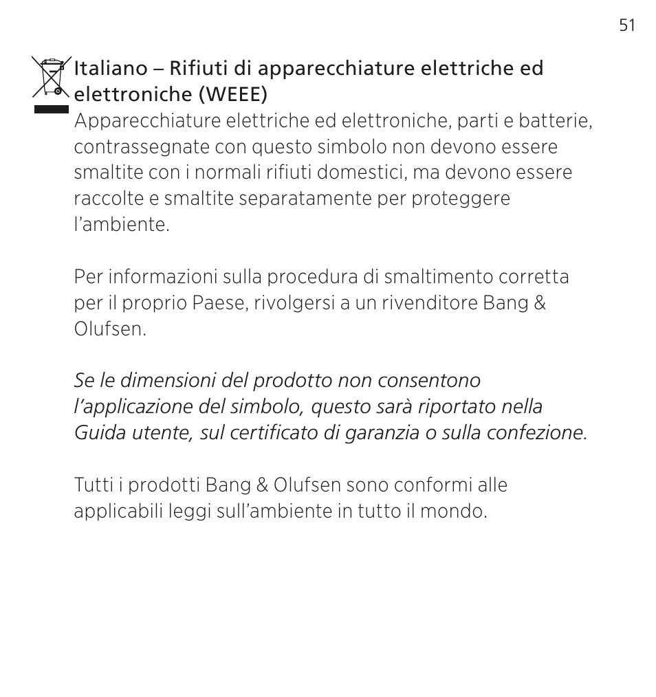 Bang & Olufsen EarSet 3i - User Guide User Manual | Page 51 / 56