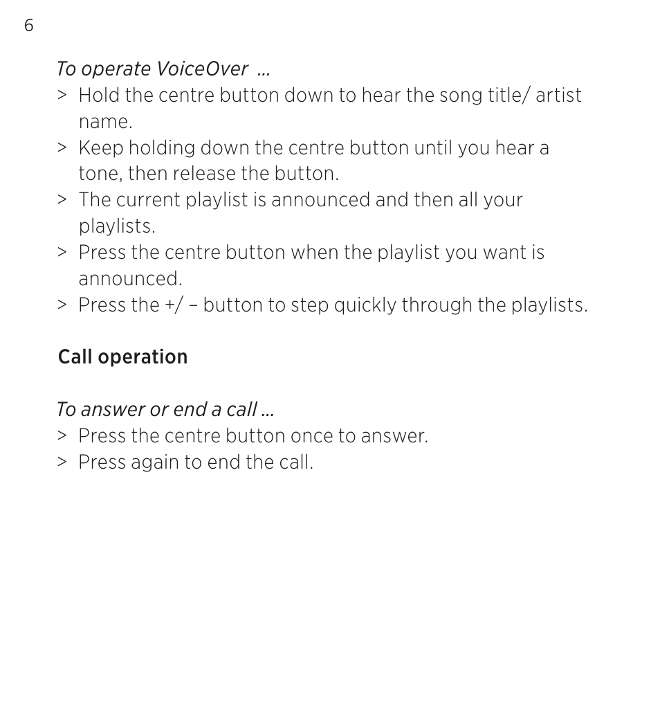 Bang & Olufsen EarSet 3i - User Guide User Manual | Page 6 / 56