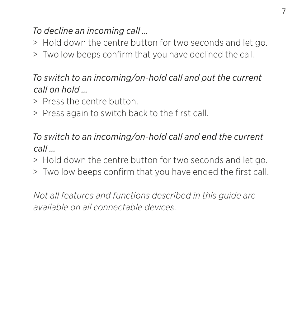 Bang & Olufsen EarSet 3i - User Guide User Manual | Page 7 / 56