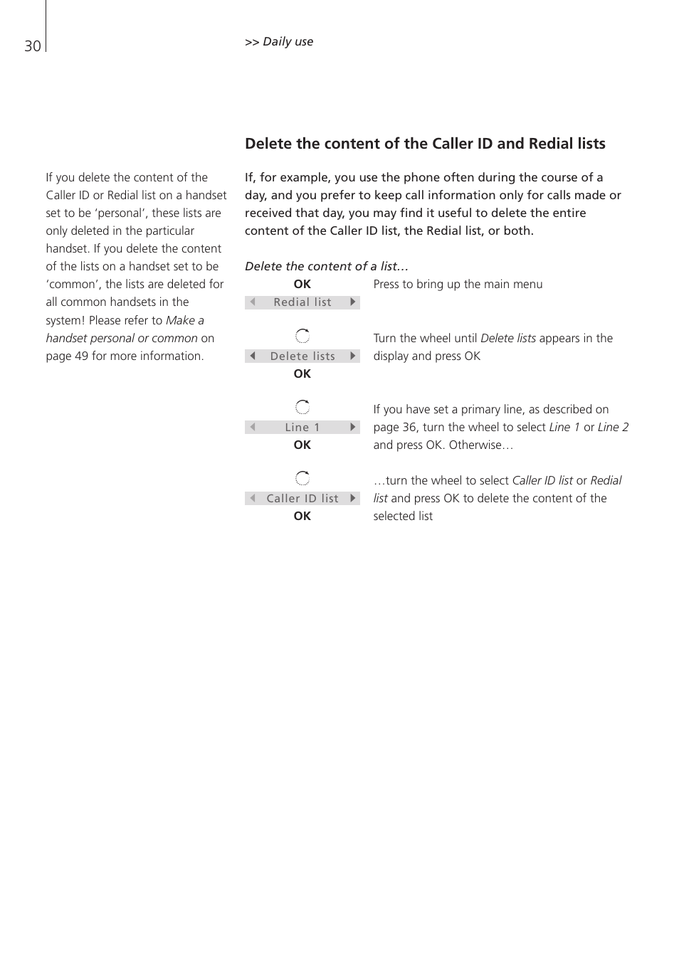 Bang & Olufsen BeoCom 1 - User Guide User Manual | Page 30 / 68