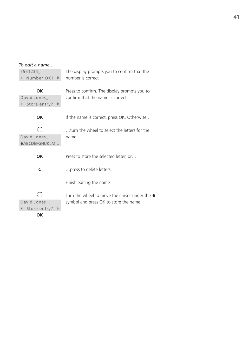 Bang & Olufsen BeoCom 1 - User Guide User Manual | Page 41 / 68