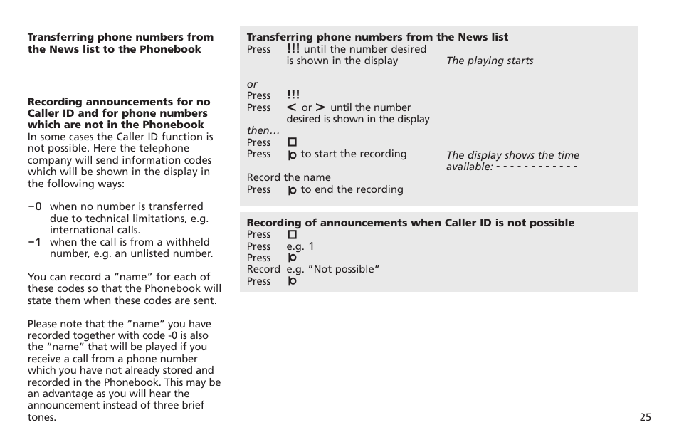 Bang & Olufsen BeoTalk 1200 - User Guide User Manual | Page 26 / 44