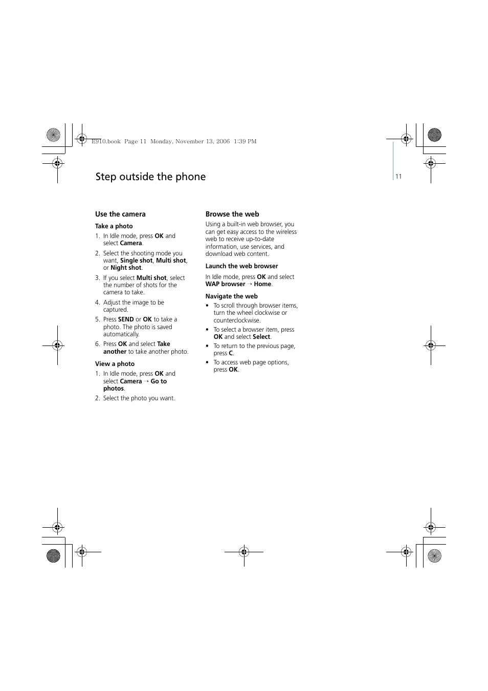 Step outside the phone | Bang & Olufsen Serene - User Guide User Manual | Page 14 / 76