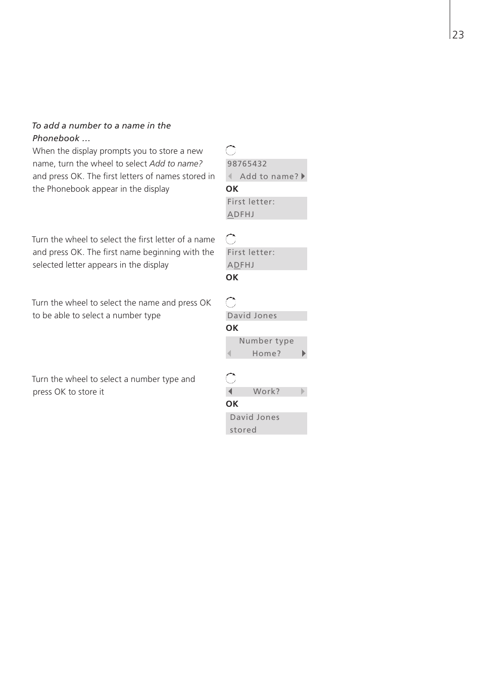 Bang & Olufsen BeoCom 6000 - User Guide User Manual | Page 23 / 56